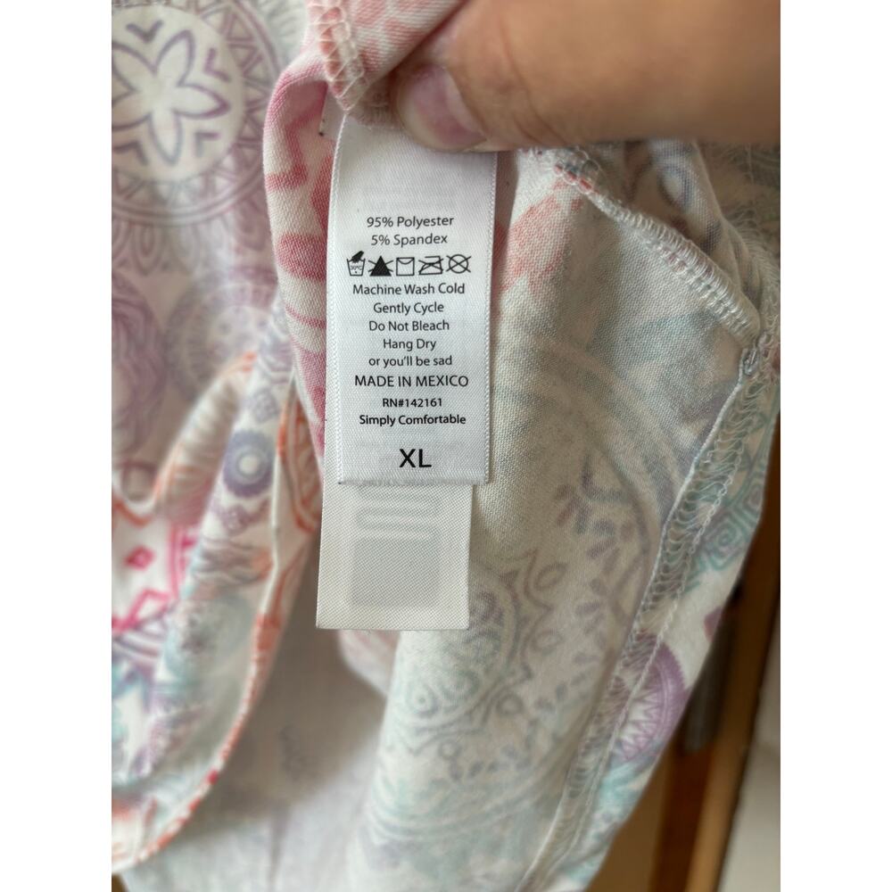LuLaRoe Amber hoodie “Unicorn print” Sz XL (EUC) - Picture 7 of 7